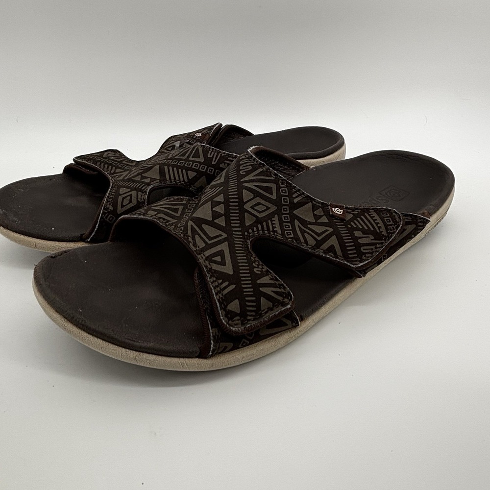 Spenco Tribal Kholo Orthotic Slides Sandals Men's Adjustable Size 13 EU48 UK12.5